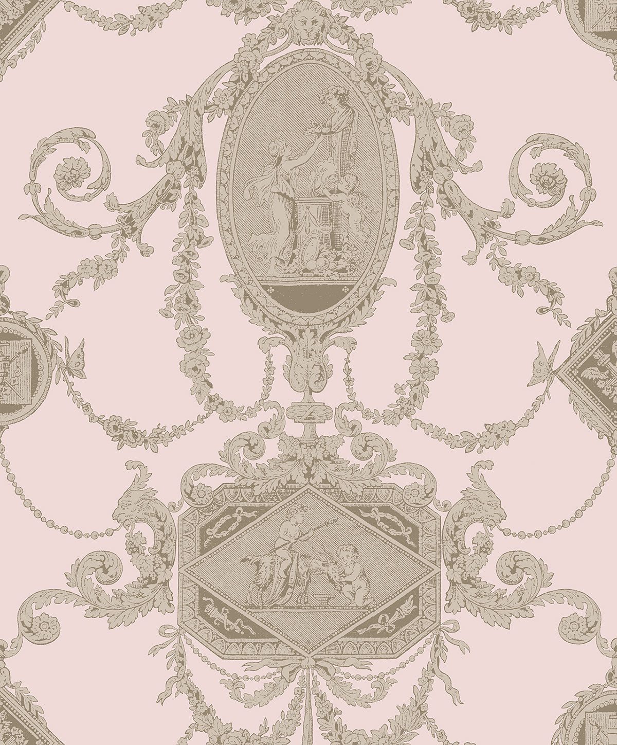 REGENCY TOILE CORAL A PV00203