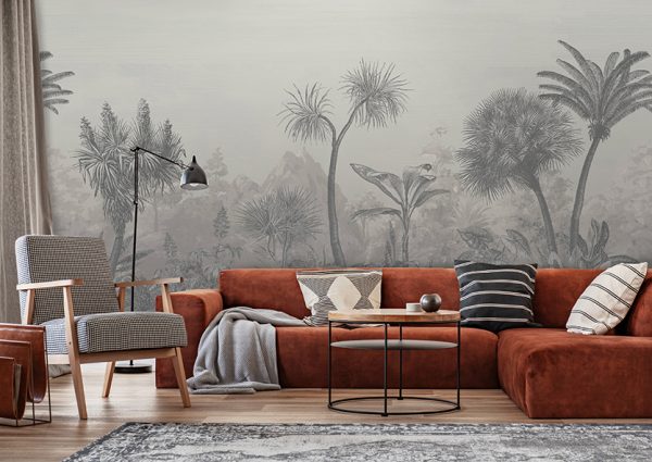 luxury palm wallpaper design