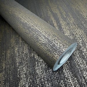 Ferrara Raffia Brown & Gold wallpaper