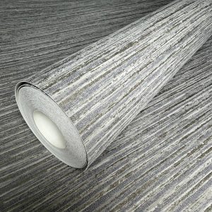 Ferrara Reed Slate Grey & Taupe wallpaper