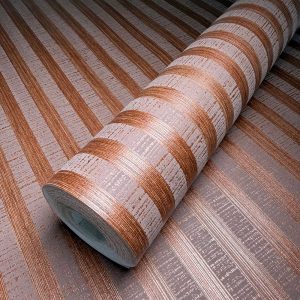 Sloane Stripe Copper wallpaper