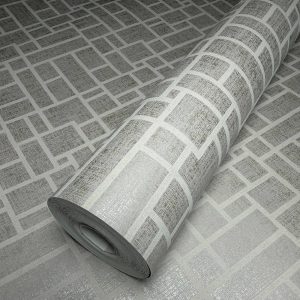 Soho Small Trellis Ivory & Putty wallpaper